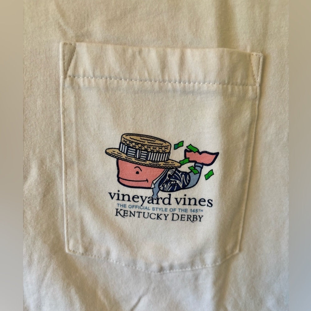 Vineyard Vines Boy’s Kentucky Derby 2019, Derby hat, T-shirt Size XL - Picture 2 of 6